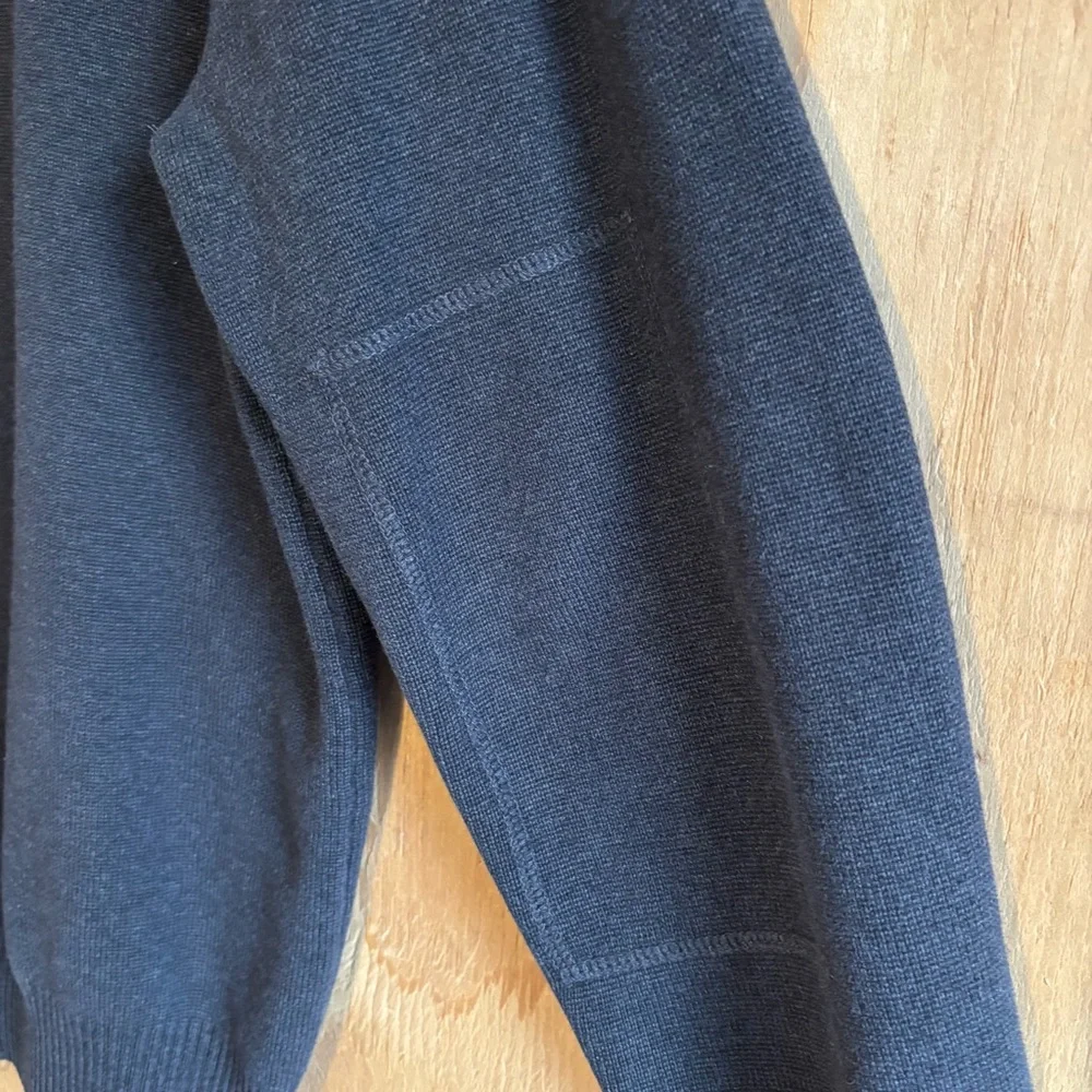 J. Ferrar 100% Cotton Long Sleeve Full Zip Gray Sweater Sz L